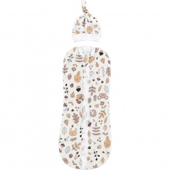 Пеленка (кокон на молнии) с шапочкой AMAROBABY SOFT HUGS, ОСЕНЬ, р-р 56-68 Пеленка (кокон на молнии) с шапочкой AMAROBABY SOFT HUGS, ОСЕНЬ, р-р 56-68