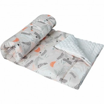 Плед AMAROBABY РАСТЕМ ВМЕСТЕ 95х85 хлопок/minky Лес