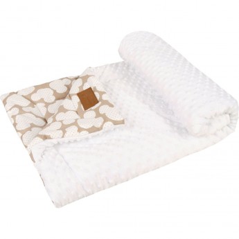 Плед AMAROBABY РАСТЕМ ВМЕСТЕ 95х85 хлопок/minky МЫШОНОК коричневый