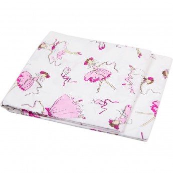 Пододеяльник AMAROBABY БАЛЕРИНЫ на молнии, 145х210 см