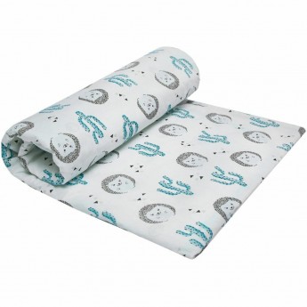 Пододеяльник AMAROBABY ЕЖИКИ на молнии, бязь, 147х112 см