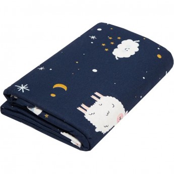 Пододеяльник AMAROBABY GALAXY синий, на молнии, 147х112 см