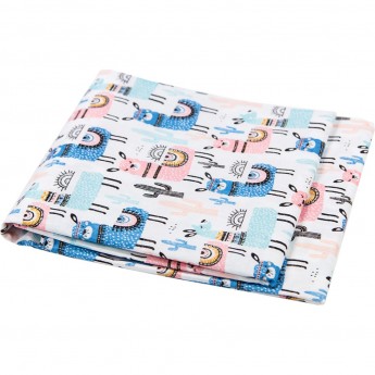 Пододеяльник AMAROBABY ЛАМЫ на молнии, 145х210 см