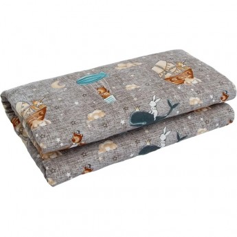 Пододеяльник AMAROBABY ПУТЕШЕСТВЕННИКИ на молнии 147х112 бязь