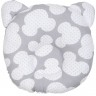 Подушка анатомическая AMAROBABY FIRST PILLOW МЫШОНОК, серая AMARO-40FP-MS