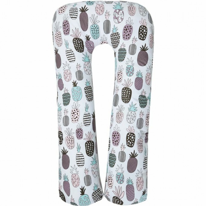 Подушка для беременных AMAROBABY АНАНАСИКИ, U-образная, 340х35 см AMARO-40U-An Подушка для беременных AMAROBABY АНАНАСИКИ, U-образная, 340х35 см AMARO-40U-An