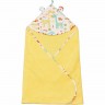 Полотенце детское с уголком AMAROBABY CUTE LOVE ЖИРАФИКИ, желтое AMARO-54CL-GG