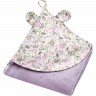 Полотенце детское с уголком AMAROBABY CUTE LOVE ПТИЧКИ, лаванда, 90х90 см AMARO-54CL-PL