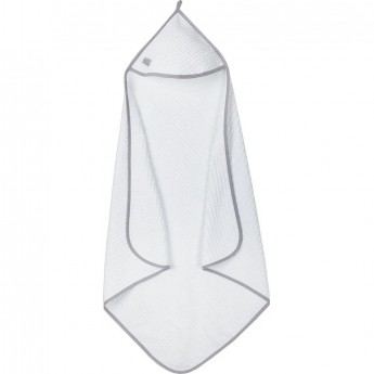 Полотенце детское вафельное с уголком AMAROBABY WAFFLE, белое, 90х90 см