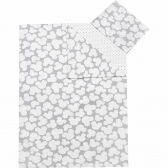 Постельное белье 1,5-спальное AMAROBABY TIME TO SLEEP МЫШОНОК, серое