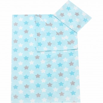 Постельное белье 1,5-спальное AMAROBABY TIME TO SLEEP, ПРЯНИЧКИ, голубое