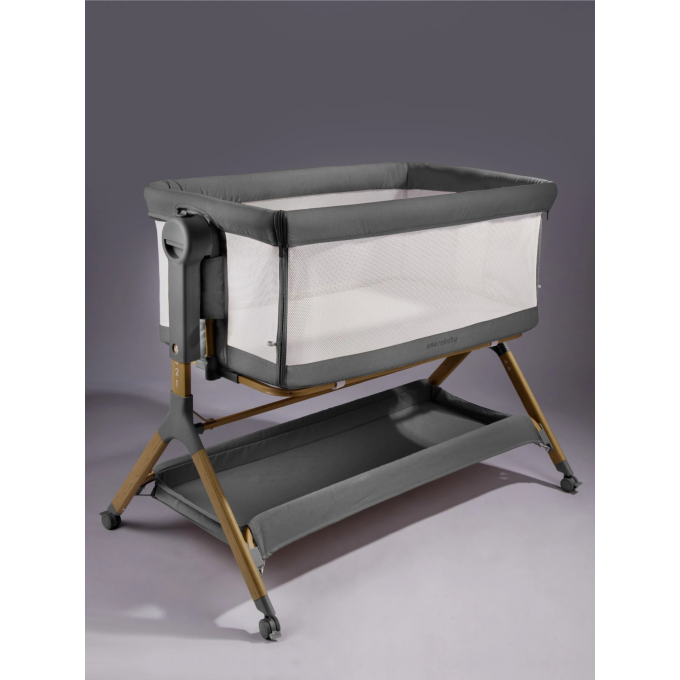 Приставная люлька механическая AMAROBABY CARE темно-серый AB25-38CARE/57