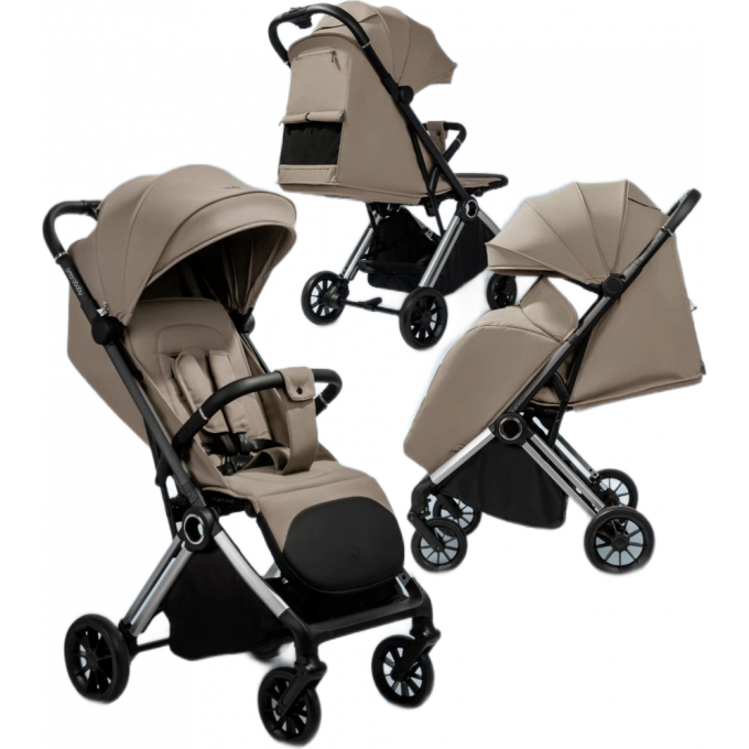 Прогулочная коляска AMAROBABY HANDY бежевый/серебряный AB25-10HANDY/0330 Прогулочная коляска AMAROBABY HANDY бежевый/серебряный AB25-10HANDY/0330