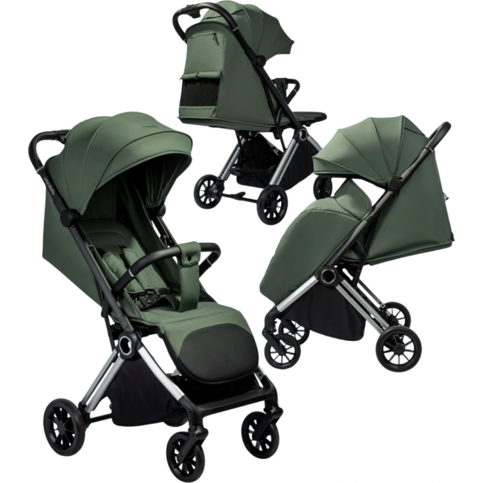 Прогулочная коляска AMAROBABY HANDY зеленый/серебряный AB25-10HANDY/1330 Прогулочная коляска AMAROBABY HANDY зеленый/серебряный AB25-10HANDY/1330