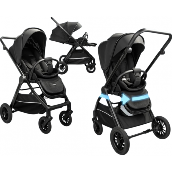 Прогулочная коляска AMAROBABY SOMNIUM с реверсивным блоком чёрный