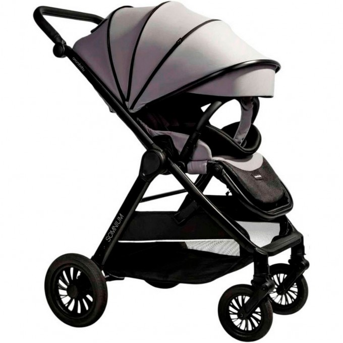 Прогулочная коляска AMAROBABY SOMNIUM с реверсивным блоком серый AB25-10SOMNIUM/11