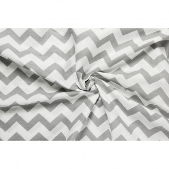 Простыня AMAROBABY, ЗИГЗАГ серый, 150х210 см