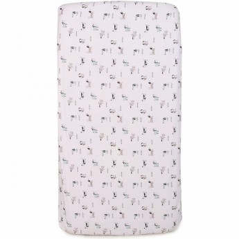 Простыня на резинке AMAROBABY EXCLUSIVE ORIGINAL COLLECTION, СОБАЧКИ, 125х75х12 см