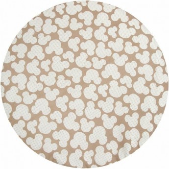 Простыня на резинке AMAROBABY МЫШОНОК кофе, бязь, круглая, 75х75х12 см