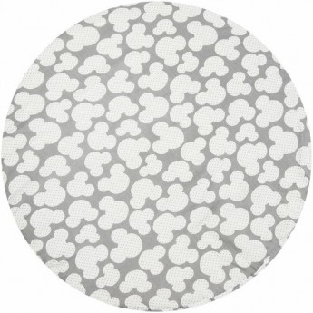 Простыня на резинке AMAROBABY МЫШОНОК серый, круглая, бязь, 75х75х12 см