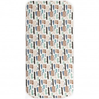 Простыня на резинке AMAROBABY ТРАССА, бязь, 125х75х12 см