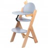 Растущий стул AMAROBABY ECO, CROWN, серый, деревянный, массив бука/клееный шпон AMARO-23ECO-CROWN-11