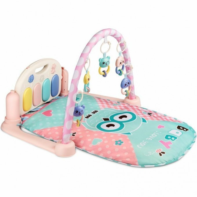 Развивающий коврик для детей AMAROBABY NIGHT OWL, розовый AMARO-80O1-NO Развивающий коврик для детей AMAROBABY NIGHT OWL, розовый AMARO-80O1-NO