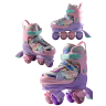 Ролики AMAROBABY MAGIC многофункциональные 3 в 1 со светящимися колесами, сиреневый/розовый/мятный, размер 31-34 AB25-35MC/170632-31