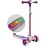 Самокат трехколёсныйAMAROBABY FLASH с подсветкой розовый AB25-27FLA/06