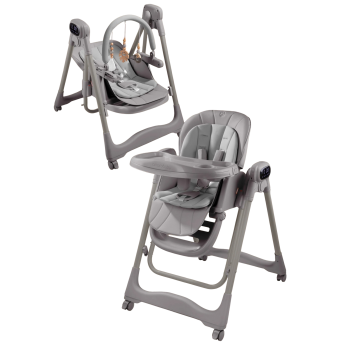 Стульчик для кормления многофункциональный AMAROBABY LEGACY серый