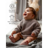 Свитер вязаный детский AMAROBABY PURE LOVE BUDDY, коричневый, размер 68 AB-OD23-PLB26/12-68