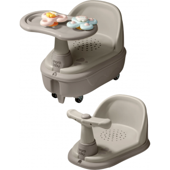 Толокар детский 2в1 с сиденьем для купания AMAROBABY SWIMMY серый