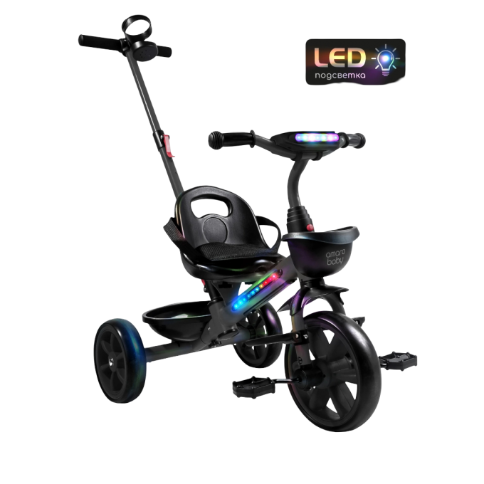 Велосипед детский трехколесный AMAROBABY SCOUT черный AB25-36SC/09