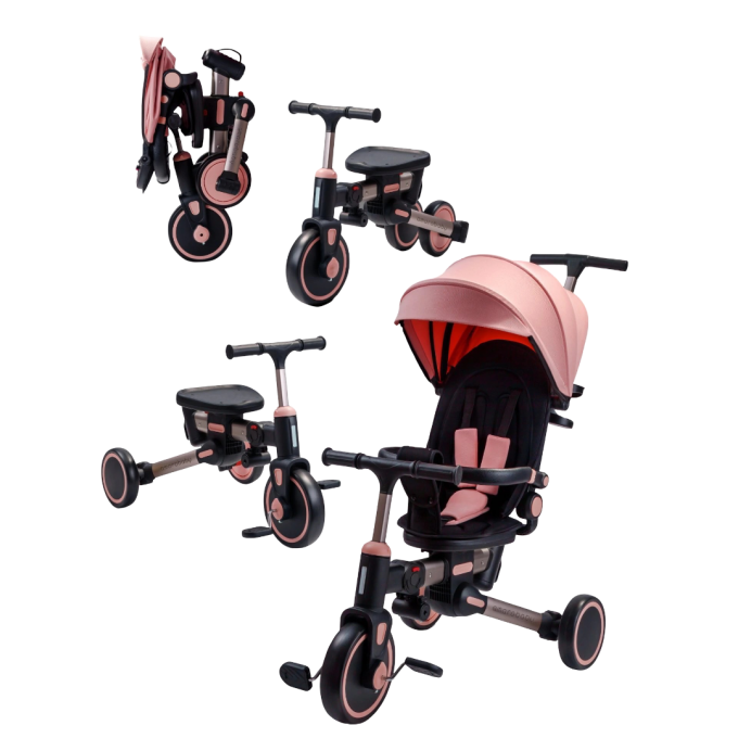Велосипед многофункциональный AMAROBABY MULTIRIDE коралловый AB25-36MR/24