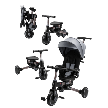 Велосипед многофункциональный AMAROBABY MULTIRIDE серый